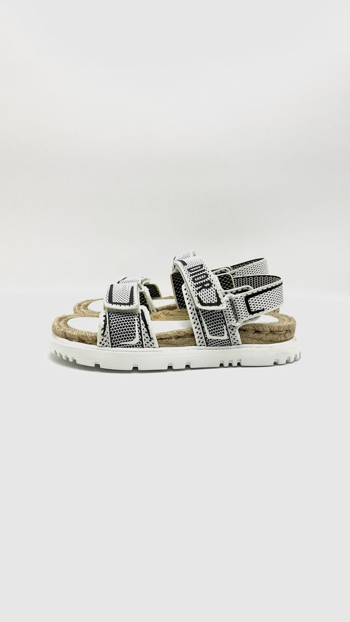 Brand New. Dior Act Sandals White/Black. 37|15757