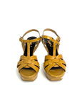 Preowned. YSL Tribute Heel Yellow. 38.5|8388
