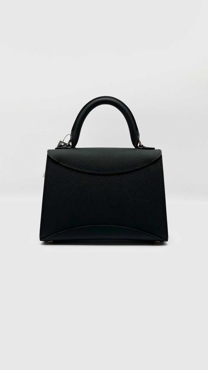 Brand New. Moynat Gabrielle BB Calfskin Black GHW|5072
