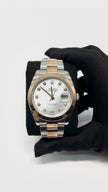 Preowned. Rolex Datejust 41 MOP Dial With Diamonds Two Tone RG/Steel Oyster 2018 41mm 12.5 links|14367