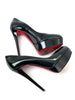 Preowned. Louboutin Heel Patent Dark Green. 39|7469