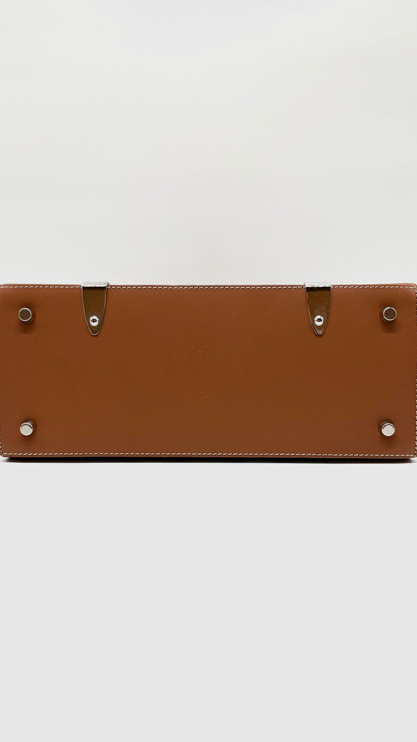 Preowned. Goyard Saigon PM Tan. LAR020221|5191