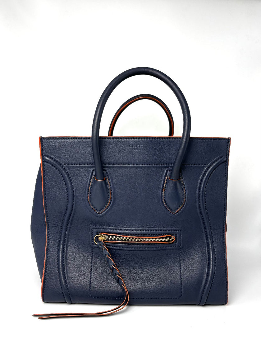 Preowned. Celine Phantom Luggage Blue|9583