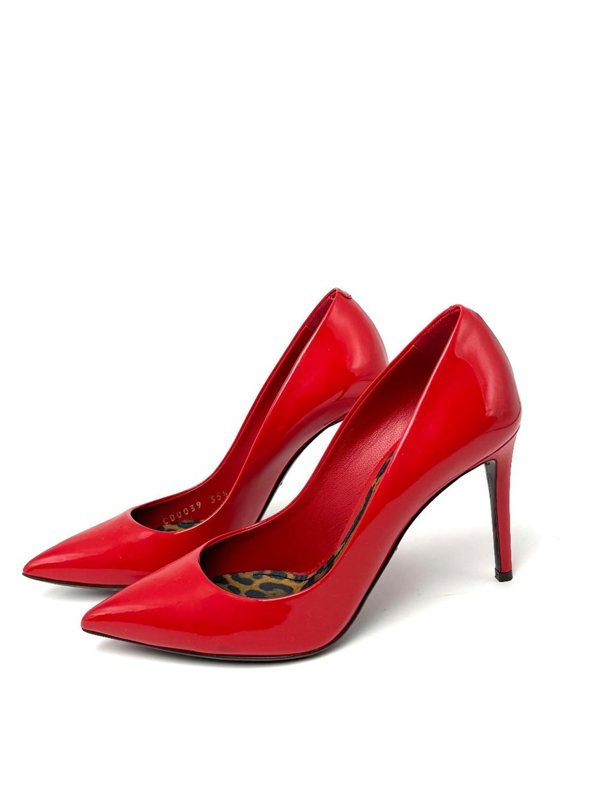 Brand New. D&G Heels Patent Red. 35.5|8103