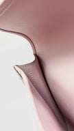 Like New. Hermes Jige Clutch Swift Mauve Pale. UBY303GY|13567