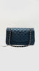 Like New. Chanel Medium Double Flap Irredescent Blue Caviar CHW. 25965668|9283