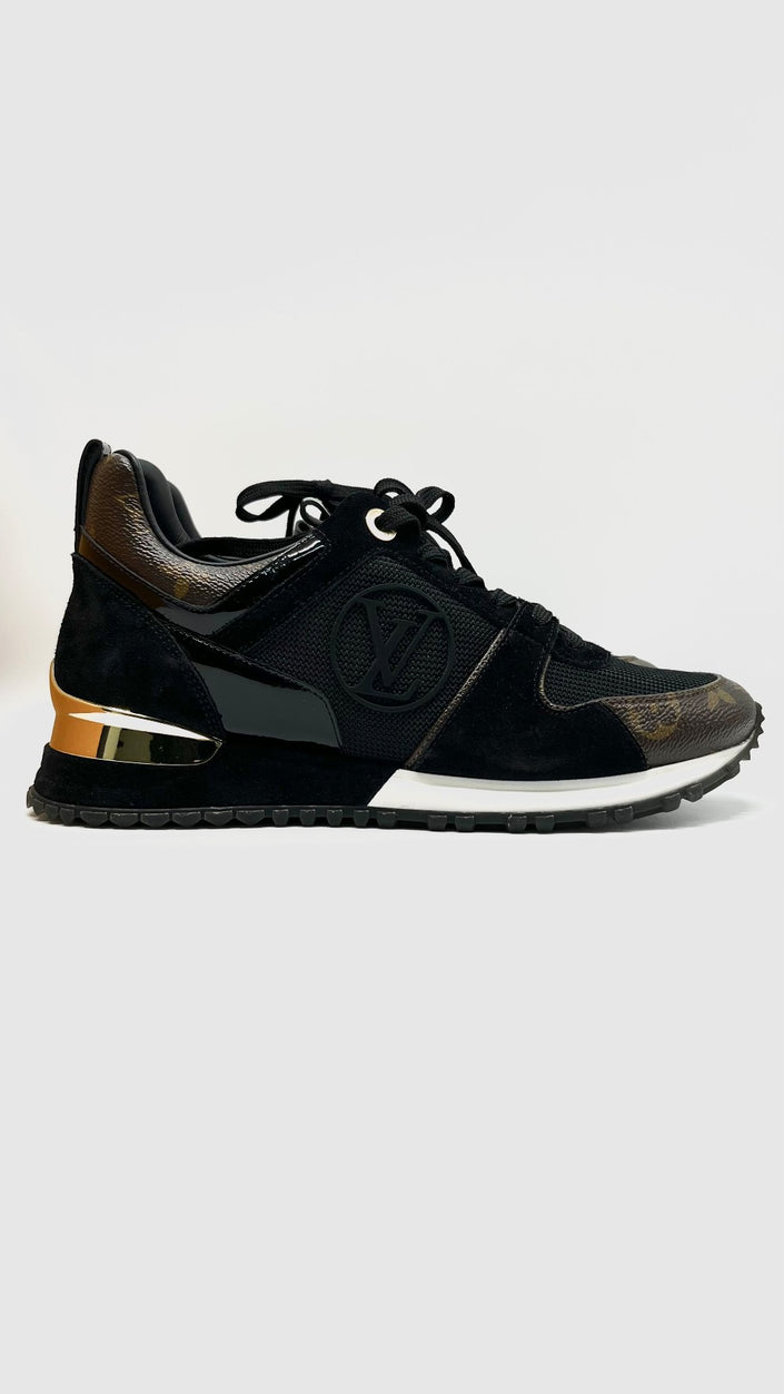 Brand New. LV Run Away Sneaker BLack Mono. 36.5|10525