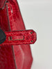 Preowned. Hermes Kelly 28 Rouge Cerise Porosus Crocodile GHW. circle Z|3397