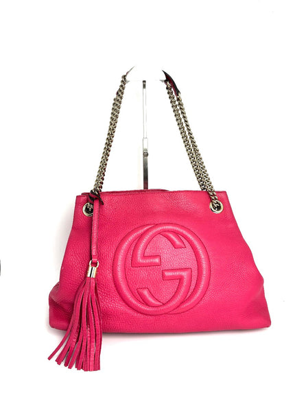 Preowned. Gucci Soho Hobo Pink. 308982-204991|11849