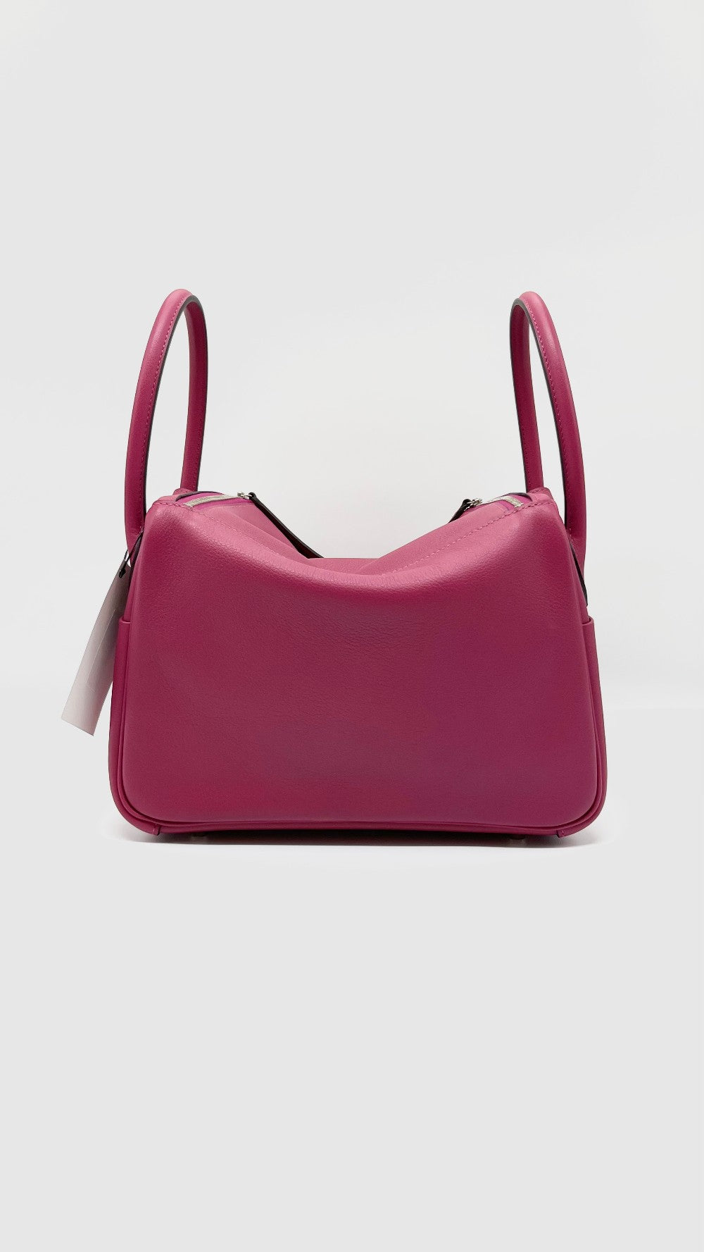 Like New. Hermes Lindy 26 Rose Poupre Evercolor PHW. ANN009BC|5234