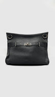 Preowned. Hermes Jypsiere 37 Black Clemence PHW. L38|13645