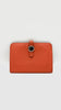 Preowned. Hermes Dogon Compact Wallet Orange. XNN005GP|9607