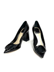 Brand New. Dior Low Heel Patent Black. 38.5|11726