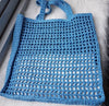 Prada Crochet Tote Bag Blue
