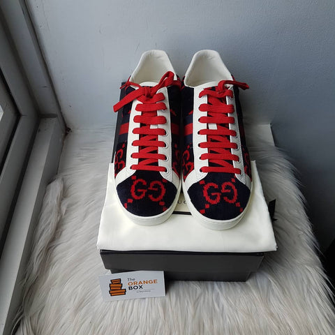 Gucci Blue Ace Terry Cloth Sneakers – The Orange Box PH