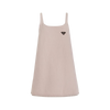 Prada Logo Plaque Sleeveless Mini Dress
