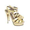 Yves Saint Laurent Tribute in Light Yellow Textured Patent Leather